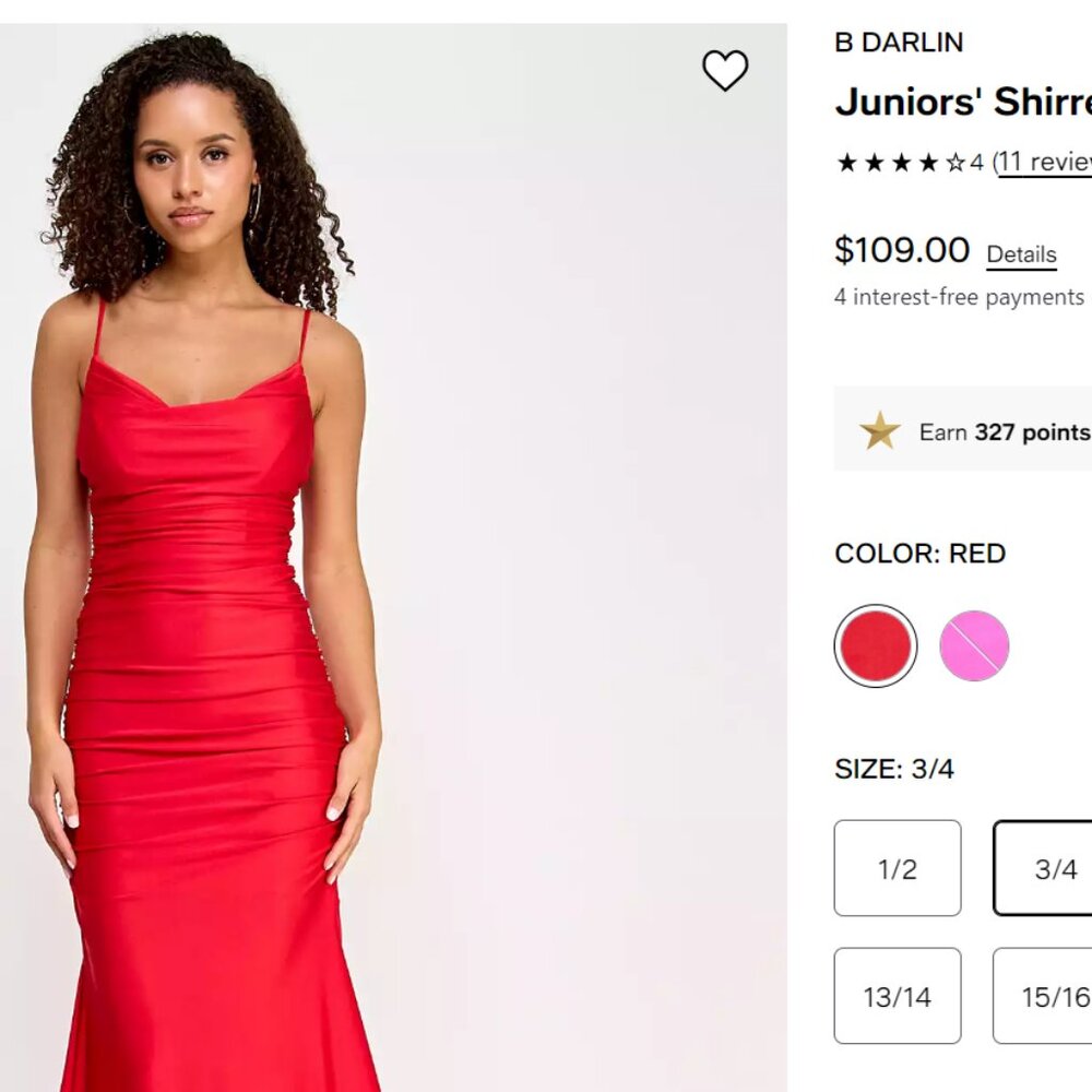Juniors' Shirred Gown, Created for Macy's